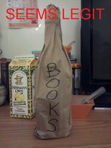  I do I always carry my کتابیں with me!