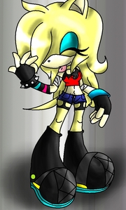  Name:Juliet Robotnik.Age:16.Personality:is kind and also very devilish but has a corazón of oro and very tomboy at heart.Likes:Sports,fighting,dancing,playing guitarra and karate!!!Dislikes: mostrar offs,girly girls,perverted boys, all girls except Pomai,Rouge and Alice. Crush Tani,Mone and Scourge.Good/Natural/Evil: i say in between Natural and Evil.Related to: Shadow the Hedgehog.