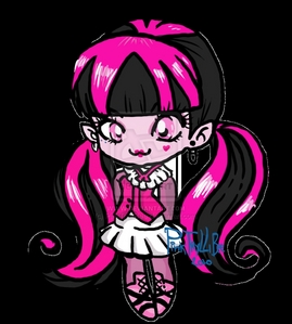  This is'nt on time but oh well. A cute mini version of Draculaura.