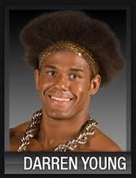  Is Darren Young Black 或者 does he have a dark tan.