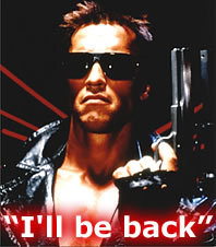  That's when The Terminator a dit "He'll be back" is to fight the zombies and protect the human race.:)