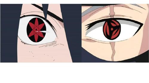 personally, i think kakashi because he's more experienced. even though sasuke is uchiha... and they both can use mangekyo... and sasuke's mangekyo has more variety of jutsu... well, it depends. If it's 'whose sharingan's stronger'-sasuke. But if it's 'whose got more skill in using it' well that's kakashi.