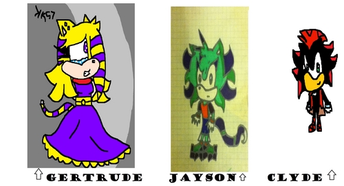  can u do my fc gertrude on bases 3 & 5? and my fc's Clyde and Jayson on base 1?Jayson on left of base 1 and Clyde on right