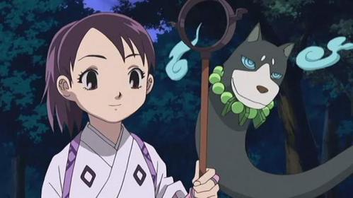  Here is a cute picture of Tokine from Kekkaishi when she was younger.