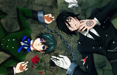 Kuroshitsuji is good, but not only gothic people enjoy it. Still it has a dark story, and somtimes makes you want to cry for the characters. 

Also Rozen Maiden, but it has a lot of humourous episodes, really only the end of the first season, the ovature, and the second season of it is sad.
