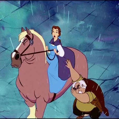 disney princess riding horse