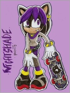 (A)
Name: Nightshade
Species:Hedgehog
Age:16 
(B)
Family members:None/does not talk about them 
(c) I would not mind as long as you say nightshade is mine 
( one of my friends drew this for me) 
