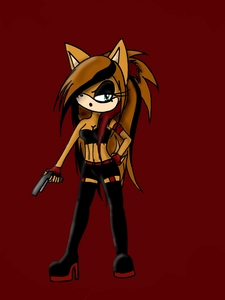  Rochelle? She's 15 (or 16 idk) Hedgehog and nice, sort of emo... very cunning and quiet...