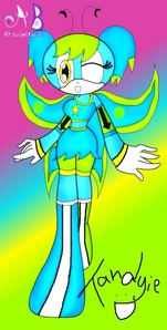 here is mine :3

name: giggles the butterly

base:anjelbases on deviantart
 yea thats my username on deviantart "tandyie"