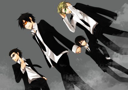 i just changed my Kurosaki Ichigo yesterday.....it was my wallpaper since ages....coz i just tht pic n ofcourse i sooo love Ichigo... i found this wallpaper at zerochan.net....n all the durarara! guys were looking damn cool in it....they're damn cool anyway.,...but this just makes em 1000% more cool *_*