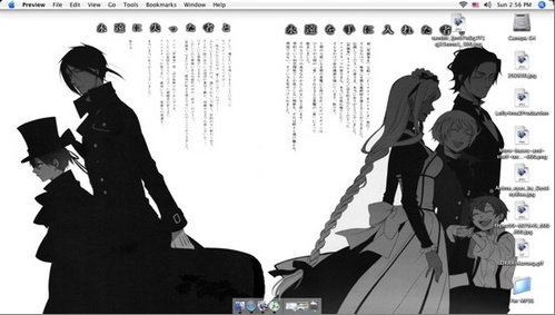  \/ A snapshot of my desktop.
