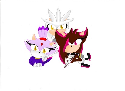  Team Future with Silver, Blaze and Diamond, specializing in the resolutions of murder Silver: decrypts the faces to recognize the lies Blaze: visions in the future, in the past of in the present Diamond: see the spirits didn't rejoin the light and can communicate with them.