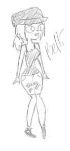  Name: Kelli Age: 16 Bio/personality: her parents make her feel guilty constantly, so she often apologizes for no aparent reason. She's a spoiled only child who has a sweet moyo and a sweet voice (although it's high pitched), she's highly intellegent, but not as smart as a genius. 4.0 GPA in high school, and is advanced in theater (drama/acting class), math, biology, and english. A terrible cook however. She loves computers and chatting online, and will always be seen clinging to her Marafiki cause she's so darn loyal! Usually falls for cute nerds (not ugly nerds) and acts like her normal self around them. She can be shy at first, but openeds up to those she trusts and knows very well. She as well plays the keyboard and is an exellent artist. she doesn't say much either, oh yeah and she's an exellent swimmer. likes: surfing the internet, mathmatics, pop/hip hop/rap music, electronic music, cady/sweets. dislikes: drama/gossip that involves her, back stabbers. crush: Noah, Cody (both from TDI) Physical discription: burnett hair, big sky blue eyes, freckles, 5"0', braces, small cute hands, fair skin. Black hat & tank top, ripped jeans, Converse (black and white).