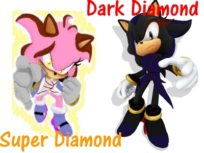 Can you please draw Super Diamond and Dark Diamond for me? (on the same draw)