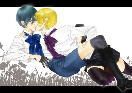  1.Favorite anime crack couple? (Picture if possible. :3)Ciel and Sebastian 2.Favorite anime quote(s)..? "stronger than all the demons, way stronger, harika." - Tactics 3.Favorite anime guy? Alois Trancy 4.Favorite anime girl? Misa Amane 5.Yaoi, Yuri, hoặc neither? o3o (No bashing. -_-)their cool. 6.Do chu like ecchi anime? xD no ('cuz I don't know what that is..) 7.Favorite anime of all time? Black butler 8.Your anime crush? Alois Trancy and l 9.Which character, in your opinion, has the best hair? I hate to say it but Light yagami 10.Favorite anime genre? mystery (yaoi Hoắc quản gia picture!)