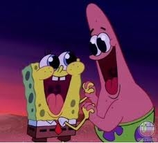  It's a tie between spongbob and pat! I Amore them both so much!