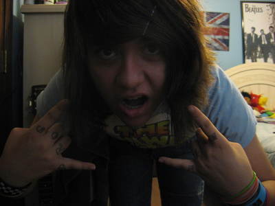  A fucked up Ollie Sykes wanna-be XD and yes, i am a girl -.- lmao.