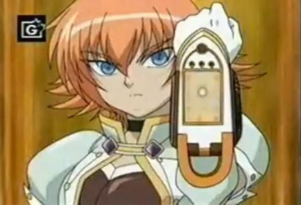  I think it's maybe Mira Clay in Аниме Bakugan season 2.I don't like her so much,but in all of the characters have blue eyes,I think I like her the most...or I don't know.