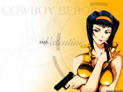 [b]I would say Death the Kid or Sebastian,but they're taken..<_<

-thinks-I guess Faye Valentine from Cowboy Bebop..o3o[/b]