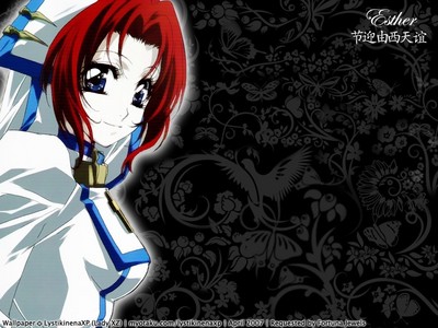  I think Sister Esther Blanchett(from Trinity Blood) has pretty hair.