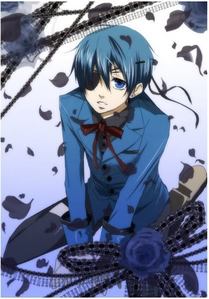 I really don't care if he was already posted, I don't watch much anime with blue-haired characters XD

Ciel from Black Butler