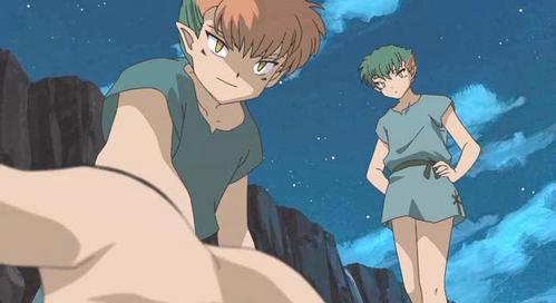  Roku and Dai from the fourth movie of InuYasha: fuoco on a Mystic Island