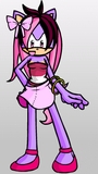 I made a fan character that I drew that is me as an Echidna.Here she is!Her name is Hatira(i named her after me)