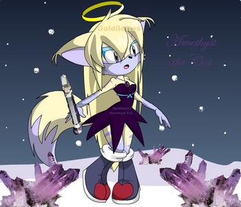 Hey my names Lottey x :) Could my own character Amethyst join?
I am considering writing her own story for her, but it would be nice if she could be in this one too with other characters.

Name: Amethyst
Species: lavender point siamese Cat
Appearance: creamy platinum blonde fur with lilac points,& faint lilac stripes. long platinum blonde anime hair. Deep purple velvet dress and dusky lavender boots. mystical eyes & large siamese cat ears. 
From: Egypt
Age: believed to be 15.
Best SEGA friend: Blaze
Type: Fly type
Powers: 1.Phsycic, 2.Practice of magic 3.Astral Projection (this means Out Of Body Experience- or soul flight. look it up if you like)
Interesting facts: Amethyst is a white witch, she wears a pendant made of amethyst crystal and carries a crystal wand. The gem on her forehead (like Blaze's) is the source of most of her magic and power.