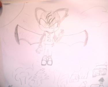  Name: Zac Age: 19 Gender: Male Speices: Bat Personality: Kind, protective, little bit negative at times, funny and jokey, caring and trys to stay posative in bad times but he fails at that at times. Relationship: None The drawing is crap, sorry!