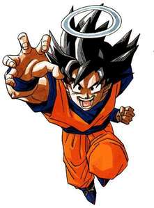 in dbz they kill goku..bt he came back...miracle...haha..:3