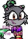  its probly late but... Name: Elphiba Age: 10 Species: भेड़िया Fav. Color: RAINBOW! Relationship: None but she says shes married to her toy cow Likes: Colors, tall highths, bungy jumping (lol bad spelling), spinning, Her toy cow... alot of insane stuff... Dislikes: the thundercats दिखाना xD, her brother Wolly, and things that lock Hobbies: Hanging out with Maple, being parinoid, and chasing her brother with a चाकू