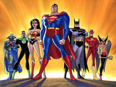  1. Супермен 2. Wonderwoman 3. Бэтмен 4. The Green Lantern 5. The Flash Huh? WTF do Ты mean, not original enough?!