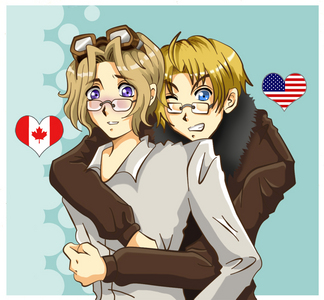 i think alfred/america & mathew/canada from hetalia r some of the bestest guys from an anime i know ever!
hetalia for life! =D