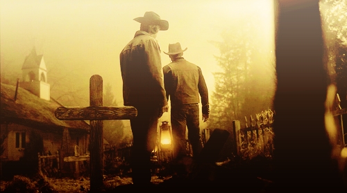 Hard pick...I'm going to say the pilot cuz that's what got me started down the road to being obsessed with this show and the characters! ^_^ 
I love Frontierland too... I have a western fetish like Dean,lol. So seeing Sam & Dean in cowboy gear in the old west was just too perfect!!