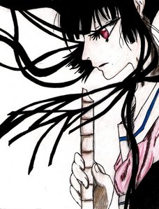Ai Enma from hell girl (Did you know there is a real hell girl right here on fanpop?! it is true, look her up, she sent someone to hell for me, her user name is hellgirl99)