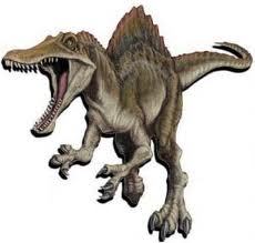  Spinosaurus because they are amphibious and were super-predators of their day. They also could kill a tyranosaurus in a match.