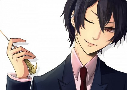  This is actually an anime version of Tom Marvolo Riddle aka from Harry Potter. Pretty devious if tu ask me...