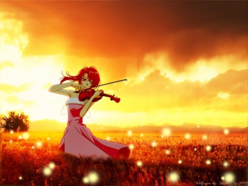  Kahoko Hino-sweetie from La corda d'oro secondo passo,she's the most familiar violinist to me:x:x