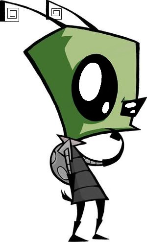  Hey,do wewe think wewe can draw a pic of me and Zim kissing?Here's my OC.