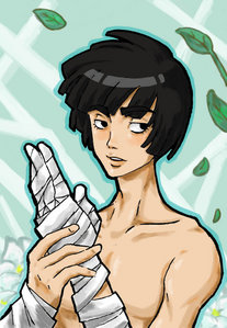 If u say only anime and not Video games then Ill go with Rock Lee  :D <3 hes so cute