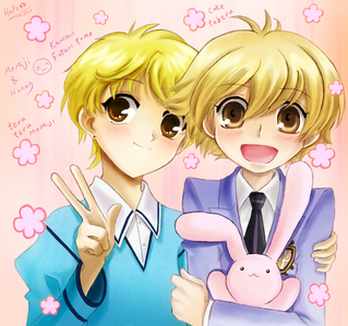  Momiji Sohma from Fruits Basket and Honey-sempai from Ouran High School Host Club! They look alike and act alike too!! XD