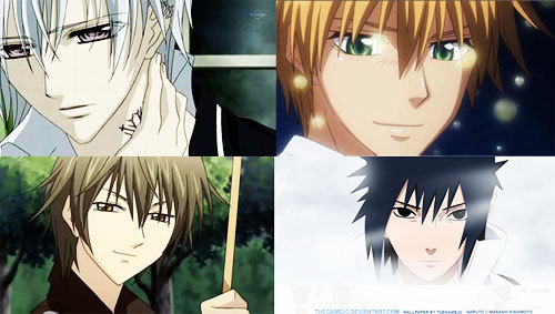 I can't just choose only one, so those are my best all the time:
1. Zero
2. Usui
3. kei
4. Sasuke

love them all ^_^
