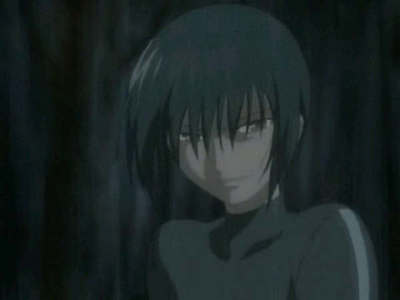  It's harder to see because it's dark, but it's there. Akito Sohma from Fruits Basket