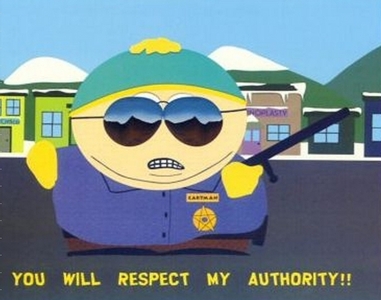 Cartman with authoritah....and a WEAPON O.o