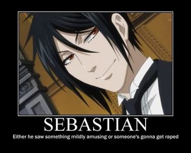 sebastian michaelis!!!!! i love him his a sexy demon butler 
