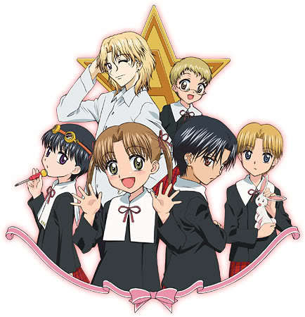 ok heres my list
Tokyo Mew Mew
Shugo Chara 
Gakuen Alice (this is the best one!!!)
there all good decent animes, there all in subtitle so i hope that doesnt bother u ^_^ otherwise all these animes are good and fun to watch 
ill post a picture of Gakuen Alice below