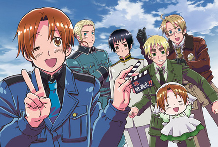  Hetalia axis powers would be perfect for Du to watch. Its the funniest Anime i have ever seen and Hungray is the toughest chick i have ever seen (shes Mehr manly than half of the Hetalia guys)