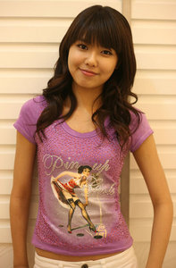 I think Sooyoung because she debuted on Japan before with SNSD :)