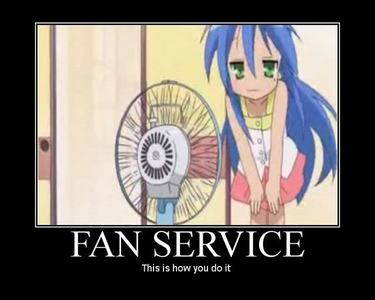 Fan service...