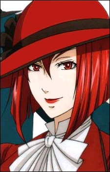  since Grell was already taken, here is Madame Red from kuroshitsuji.